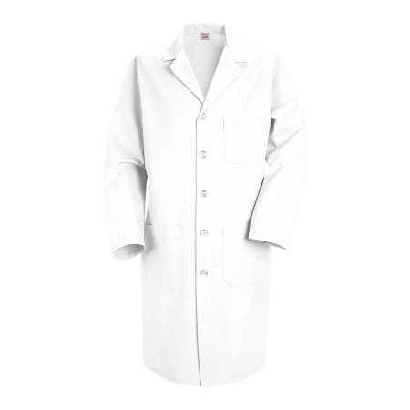 Vf Imagewear Red Kap Men's Lab Coat, White, Poly/Combed Cotton, Tall, 44" KP14WHLN44